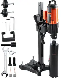 Product image of 10in Concrete Core Drill Rig, Stand, Wheels, 750RPM, 1-1/4" Thread, 2500W