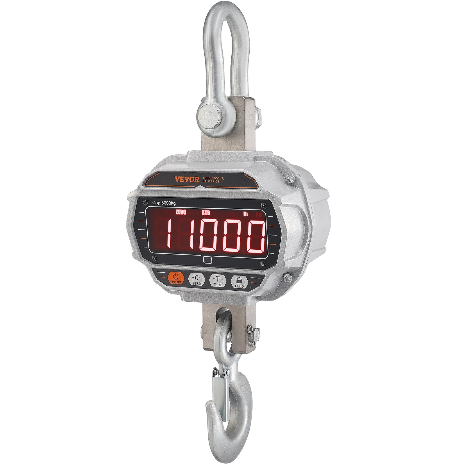Main product image of Digital Crane Scale, 11000 Lbs/5000 Kg, Remote Control, Cast Aluminum Case, LED Screen
