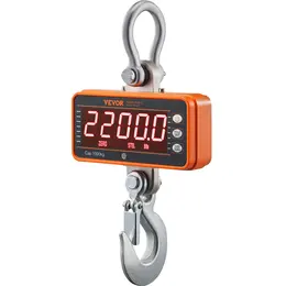 Product image of Digital Crane Scale, 2200 Lbs/1000 Kg, Remote Control, Cast Aluminum Case, LED Screen