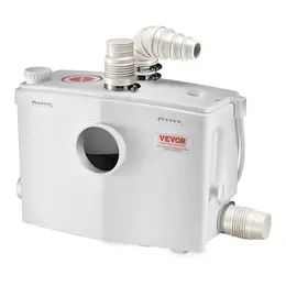 Product image of Macerator Pump, 1200W, 48 GPM Flow, 33 Ft Head Lift for Toilet, Basement, Sink