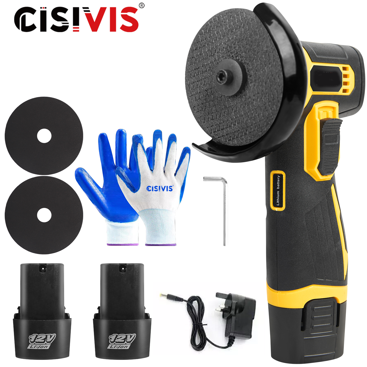 Main product image of 12V Mini Rechargeable Angle Grinder for Grinding and Polishing