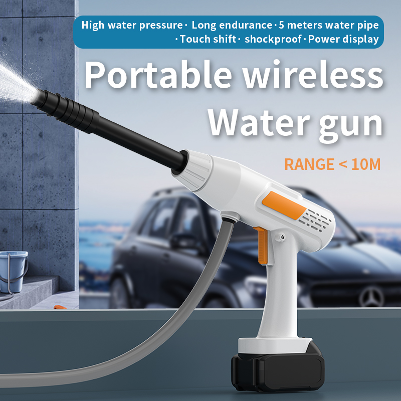 Main product image of Cordless High-Pressure Water Gun, 21V Lithium Battery, 148W