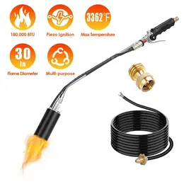 Product image of 180,000 BTU Propane Torch, 10 ft Hose, Piezo Ignition, Adjustable Flame Control