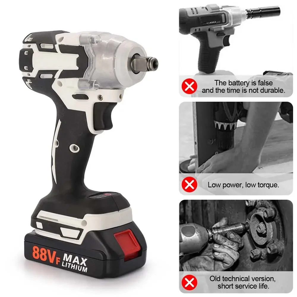 Main product image of 21V Cordless Impact Wrench Drill Driver, 2 Batteries