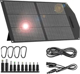 Product image of Foldable Portable Solar Panel Charger, 18V Output, 10 Connectors, IP68