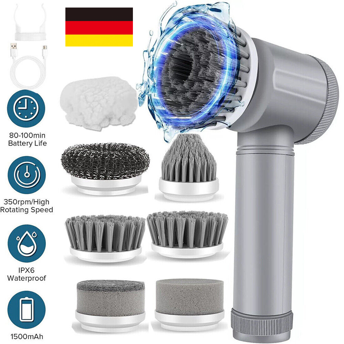 Main product image of Rechargeable Cordless Electric Cleaning Brush