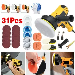 Product image of 31-Piece Electric Rotary Polisher & Grinder Kit with Sponges