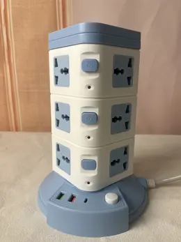 Product image of 12-Outlet Vertical Power Strip with USB Ports