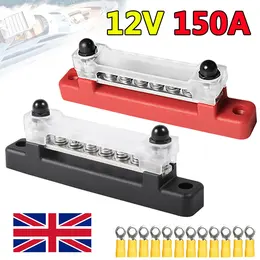 Product image of 12-Terminal Bus Bar with Cover, 12V, 2-Pack for Automotive & Marine