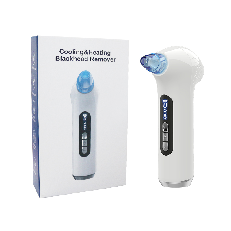 Main product image of 5-Speed Facial Suction Device with 4 Heads, Hot/Cold & Light Therapy, LED Display