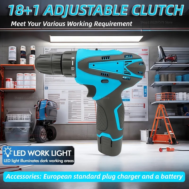 Main product image of 12V Cordless Impact Drill Driver, 32 Nm Torque