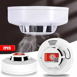 Product image of Fire Alarm Smoke & Gas Detector Twin Pack, 10-Year Battery