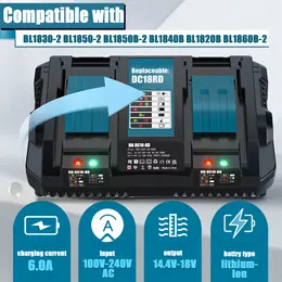 Product image of Dual Fast Charger, 18V Li-Ion Battery BL1860 BL1830 BL1850 BL1840