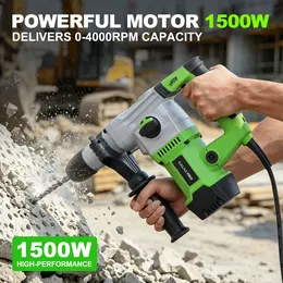 Product image of GALAX PRO 1500W SDS Plus Rotary Hammer Drill, 4-Function, 4000 RPM