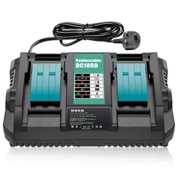 Product image of Dual Fast Charger for Makita 18V Li-Ion Batteries BL1860, BL1830, BL1850, BL1840