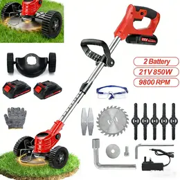 Product image of 21V Cordless Grass Trimmer/Edger Kit with 2 Batteries