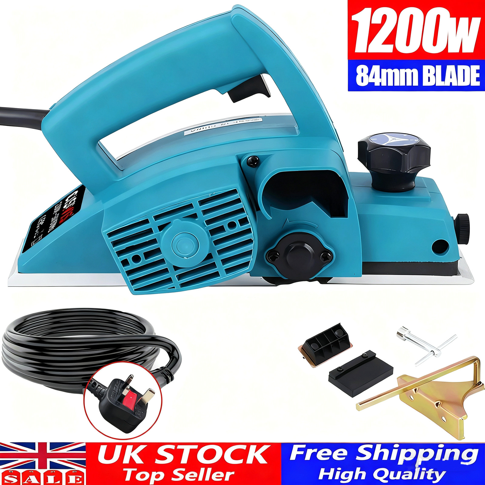 Main product image of 1200W Corded Handheld Electric Wood Planer 3-1/4in