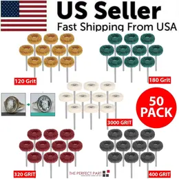 Product image of 50-Piece Metal Polishing Buffing Wheel Burr Kit, Rotary Tool Accessories for Dremel
