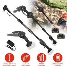 Product image of 6 Inch Cordless Electric Pole Saw, Handheld Mini Chainsaw, Battery