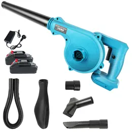 Product image of Cordless Leaf Blower Kit with Charger, Tube, and Two Batteries