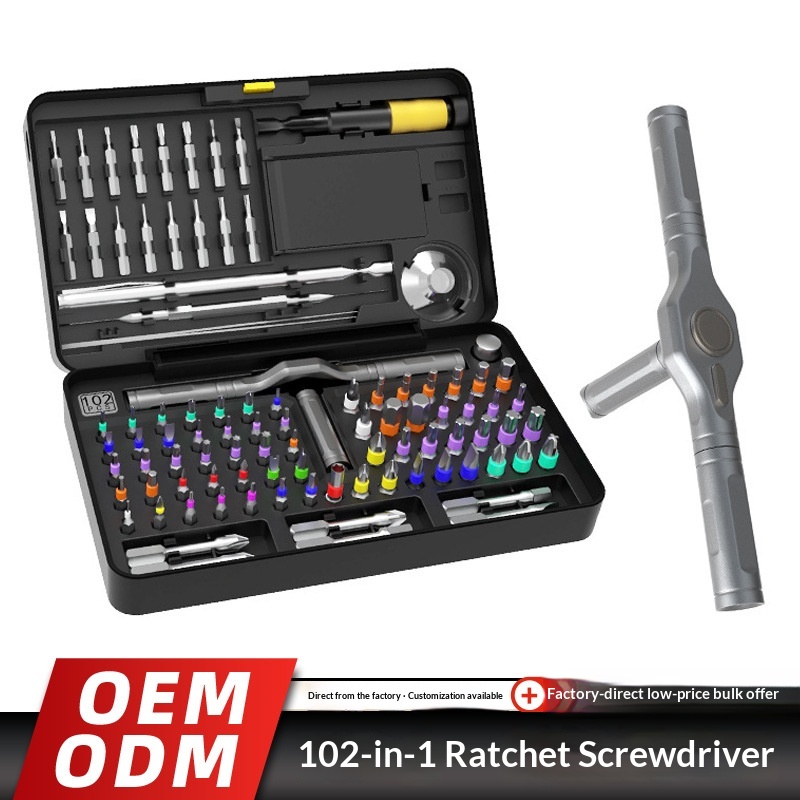 Main product image of 102-in-1 Ratchet Screwdriver Set with S2 Steel Bits
