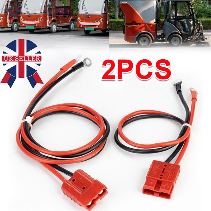 Main product image of 50A Anderson-Style Plug to M8 Lug Battery Cable