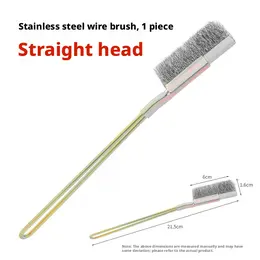 Product image of Steel Wire Brush, Straight Head, Iron Handle