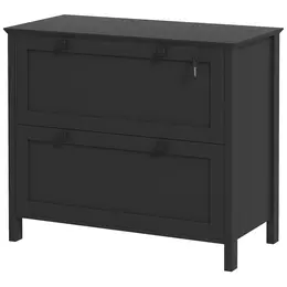 Product image of 2-Drawer Lockable File Cabinet, Adjustable for Letter, A4, Legal, Black