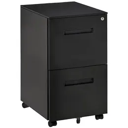 Product image of Vertical File Cabinet, Lockable, Adjustable Partition, Letter/A4 Size, Black