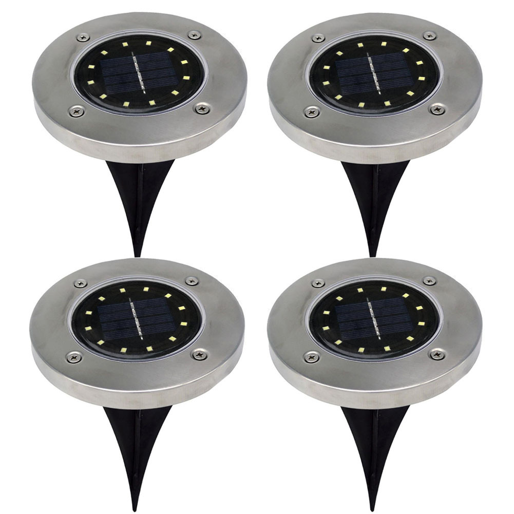 Main product image of 12-LED Solar Powered In-Ground Landscape Light