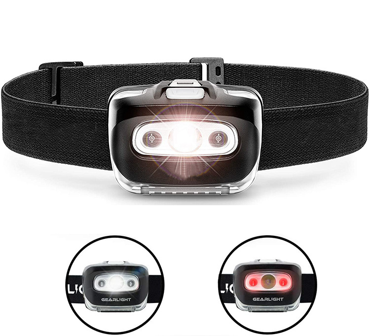 Main product image of 3-LED XPG Headlight, 3W, with 2 Red Lights, 3xAAA Battery