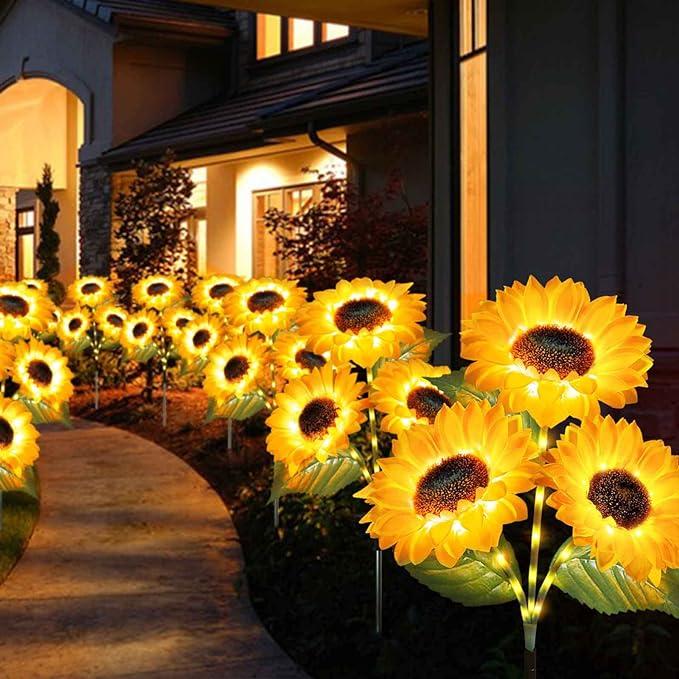 Main product image of Solar Powered LED Sunflower Landscape and Garden Lights