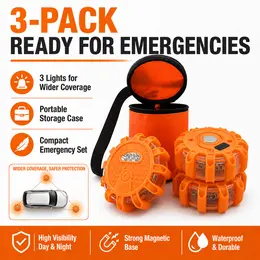 Product image of HB 328C Rechargeable LED Warning Light for Roadside Emergency