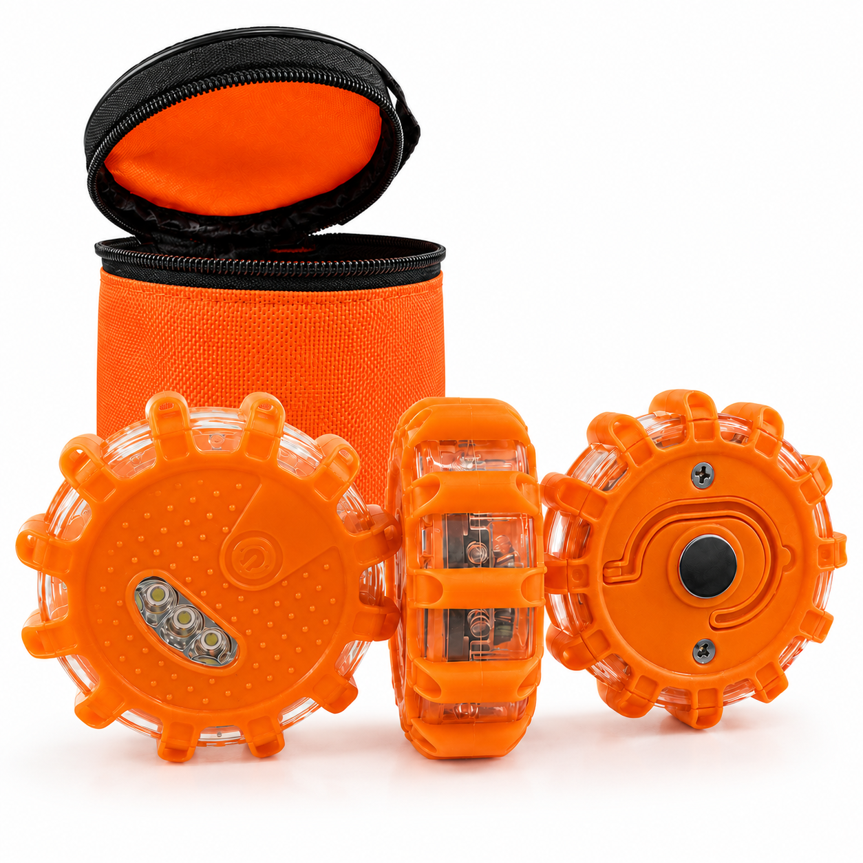 Main product image of HB 328 3-Pack LED Warning Lights, AAA Battery Powered Roadside Emergency