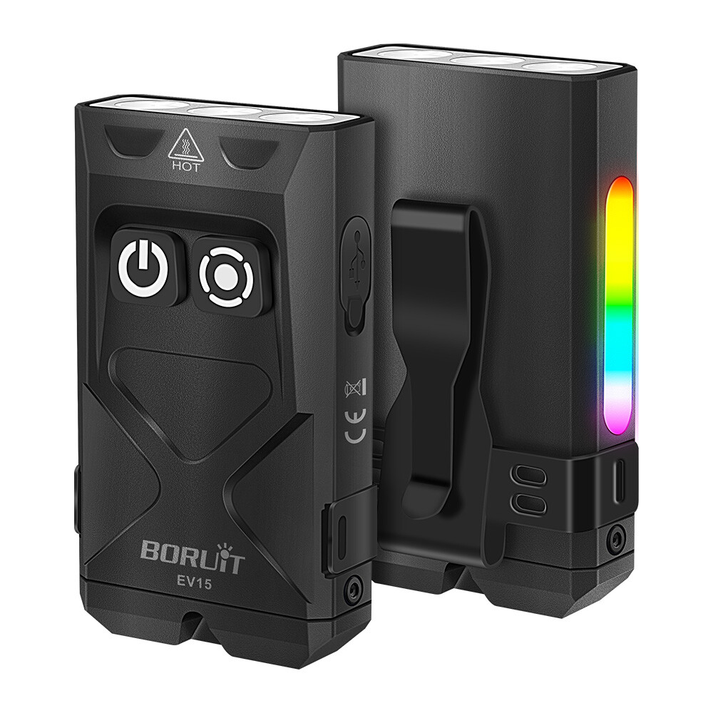 Main product image of BORUIT EV15 Rechargeable LED Keychain Flashlight