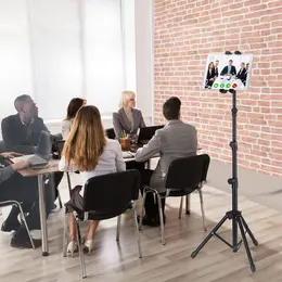 Product image of Adjustable Floor Tripod Stand for 4.7-12.9 inch Tablets and Phones