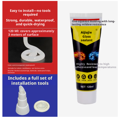 Main product image of Waterproof Transparent Adhesive Glue, 120ml Tube