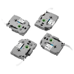 Product image of Label Maker Tape, 4-Pack, 12mm Black on White, for Brother P-Touch TZe-231