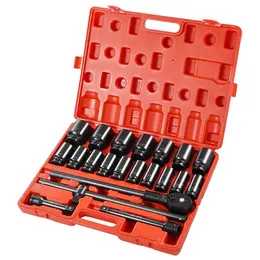 Product image of 3/4 Inch Drive 22-Piece Deep Impact Socket Set, SAE 7/8 to 2 Inch