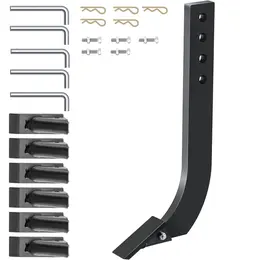 Product image of 18 inch Box Blade Scarifier Ripper Shanks, 4-Hole, Removable Teeth, 5-Pack