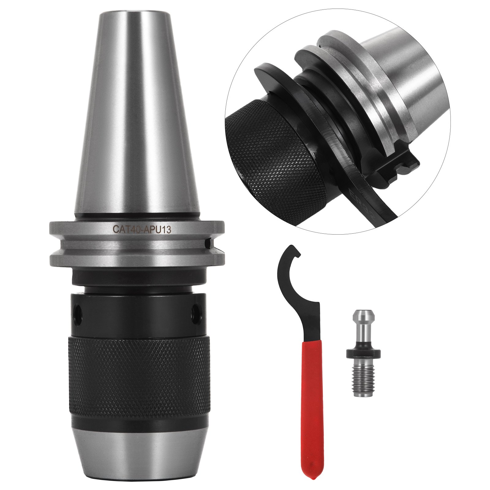 Main product image of CAT40 Keyless Drill Chuck, 1/2 Inch, for CNC Milling Machines