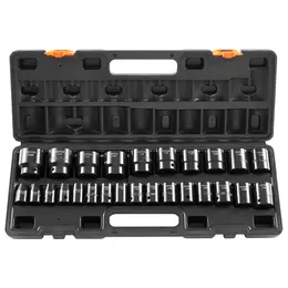 Product image of 1/2" Drive Impact Socket Set, 26-Piece, Shallow, 6-Point, CR-V, Metric 10-36mm