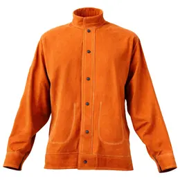 Product image of XXL Leather Welding Jacket, Flame Resistant Cowhide, Waterproof, Heat-Resistant
