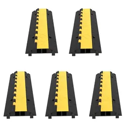 Product image of 5-Set Dual-Channel Rubber Cable Guard, 66,000 Lbs Capacity