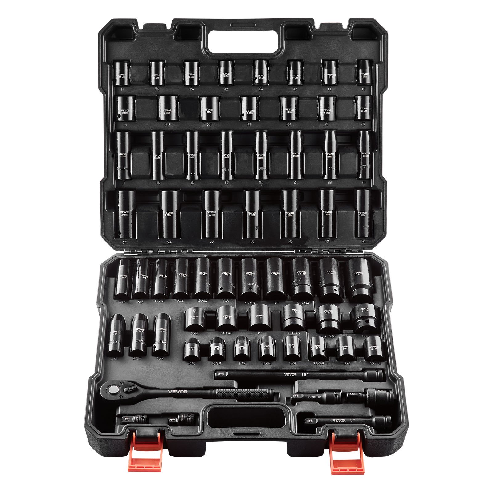 Main product image of 1/2 in. Drive Impact Socket Set, 65-Piece, Deep & Standard, SAE & Metric
