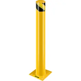 Product image of Yellow Powder Coated Steel Bollard, 4-1/2" OD, 36" Height