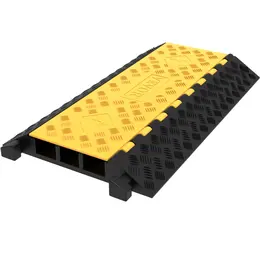 Product image of Rubber Cable Guard, 3-Channel, 2 x 2.3 In, 6600 Lbs Capacity