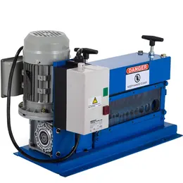 Product image of Portable Electric Wire Stripper, 18 AWG to 1" OD, 11 Channels, 10 Blades, 75 ft/min
