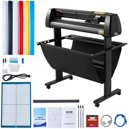 Product image of 34-inch Vinyl Cutter Plotter with LCD Display, Signmaster Software, and Tools