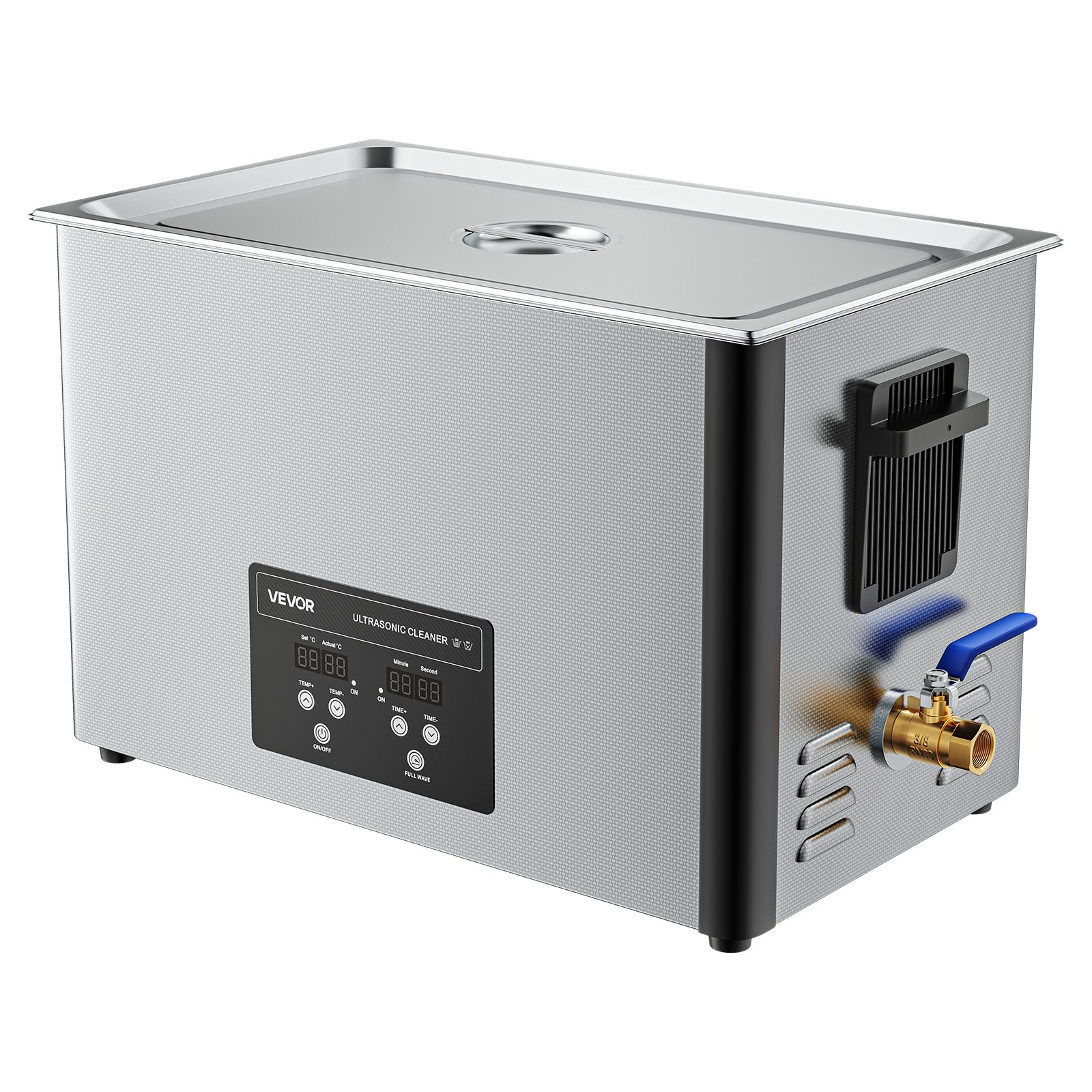 Main product image of 30L Industrial Ultrasonic Cleaner, 480W, 40kHz, Stainless Steel